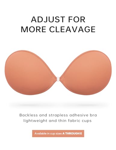 Image of Wingslove Adhesive Bra Reusable Strapless Self Silicone Push-up Invisible Sticky Bras for Backless Dress