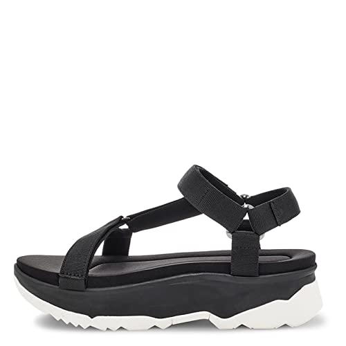 TEVA Women's Leisure and Sportwear Sandals, Black/White, 9.53
