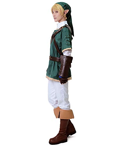 Miccostumes Men's Anime Princess Cosplay Costume Medium Green And White #TOP3