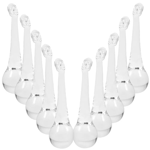 SEWACC 10 Colgantes de Cristal Transparentes