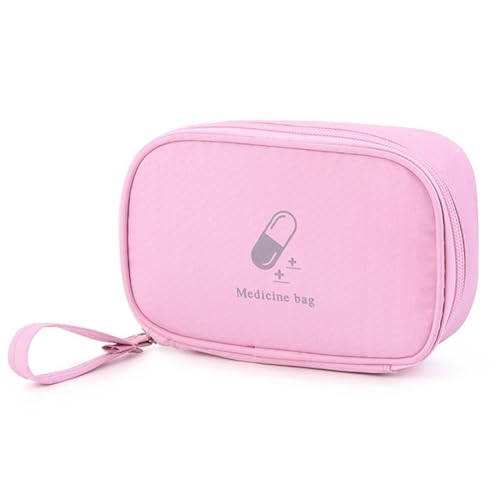 JEYORZY Medikamententasche Reiseapotheke Tasche Rosa