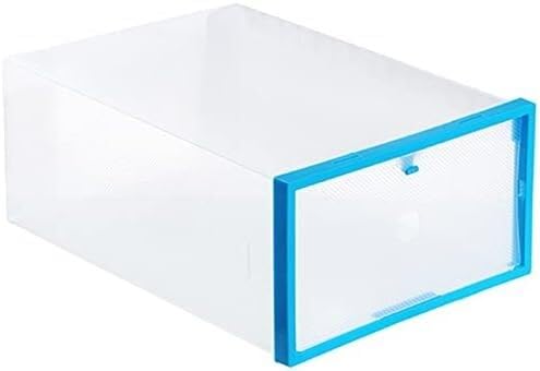 Étagère à chaussures DIY bleue avec tiroir de rangement modulable pour la maison