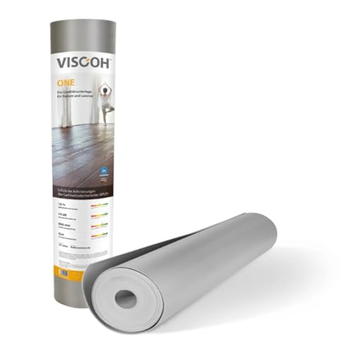 Trittschalldämmung für Klick Vinyl Laminat & Parkett - 12 5m bis 15m Rolle - reduziert Lärm schützt vor Feuchtigkeit - Einfache Verlegung -1 6 mm Unterlage für Parkettboden & Laminatboden