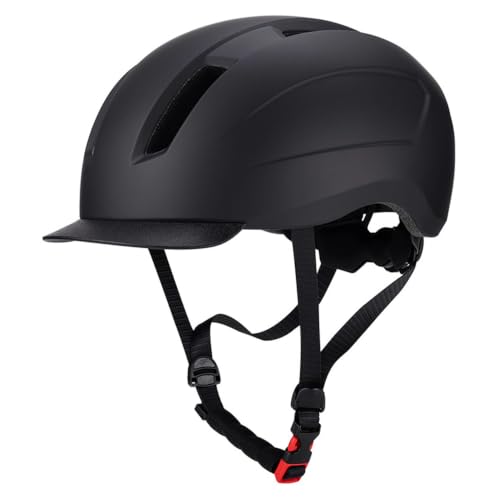 Casco de ciclismo urbano para adulto con luz trasera de seguridad integrada