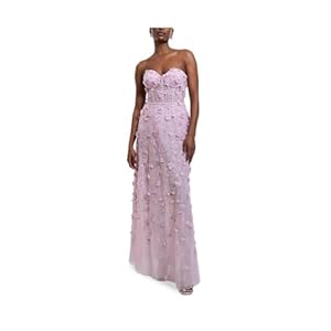 BCBGMAXAZRIA Women’s Strapless Sweetheart Neck Evening Maxi Dress