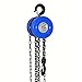 Manual Hand Chain Hoist – 2200 lbs/1 Ton Lifting Capacity, 10 Ft Lift, Heavy Duty Manual Hoist with Industrial Grade Steel for Construction, Garage, Warehouse and Workshop Use