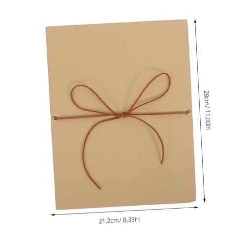 Álbum de fotos plegable en acordeón con tapa dura Lurrose, de papel kraft, capacidad para más de 100 recuerdos, ideal para álbumes de día de San Valentín y graduación miniatura 2