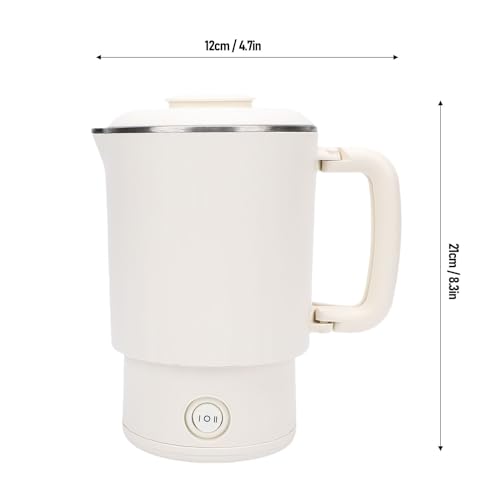 Tetera eléctrica Diydeg 600ml acero inoxidable blanco miniatura 7