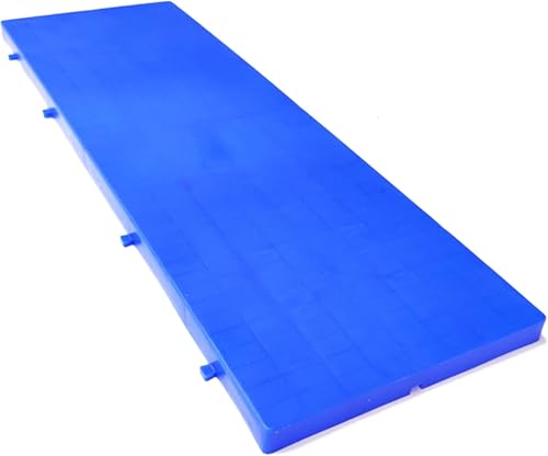 JIANSOZ Palets de Suelo Ligeros Palets de plástico Ligero con estantes de Almacenamiento de Polietileno empalmables, divisores Impermeables, estantes pequeños Palets de ventilación con Rejilla (90x3