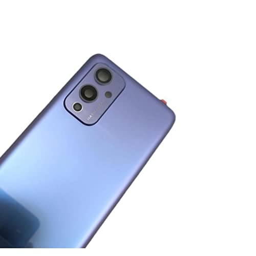 Cubierta de batería para Oneplus 9 morada panel de vidrio puerta trasera de recambio 6