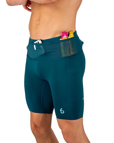 FlipBelt Men's Compression Shorts 3.0 - Dark Sea Green - L