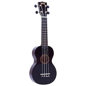 Mahalo Ukuleles MR1BK Rainbow Series Soprano Ukulele