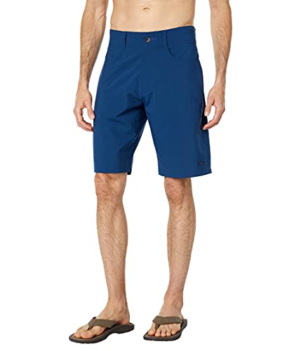 Short Oakley extensible 21 pouces hydrofuge bleu Poseidon