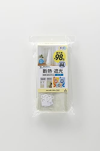 アール(R) 窓断熱・遮光スクリーンロング まど活 ベージュリーフ柄 90×210×0.3(cm) 目隠し S字フック取付 遮光率約98% UVカット約94% 2枚組 H-3103 アール(R) 窓断熱・遮光スクリーンロング まど活 ベージュリーフ柄 90×210×0.3(cm) 目隠し S字フック取付 遮光率約98% UVカット約94% 2枚組 H-3103