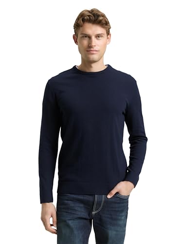 TOM TAILOR Basic Strickpullover aus Baumwolle