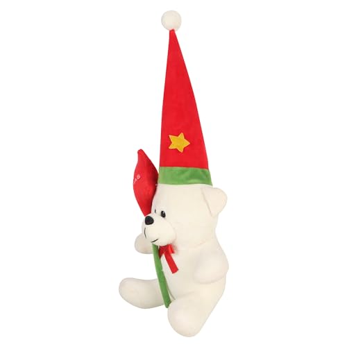 Image of DearJoy Christmas Teddy Bear - White