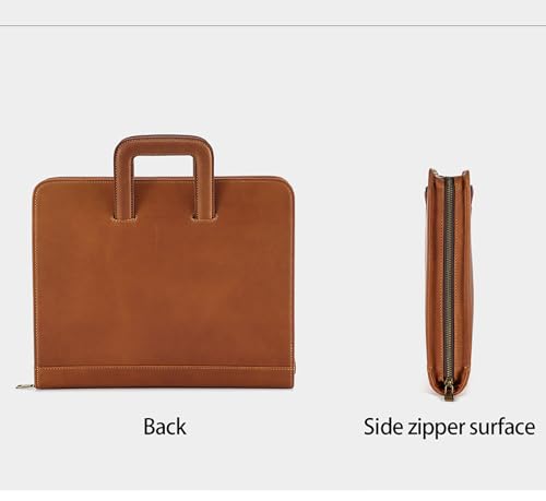 Men's Vintage Genuine Leather Briefcase Laptop Case Business Travel Work Handbag2