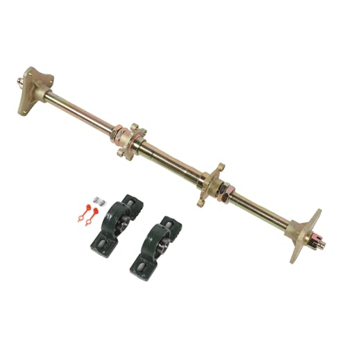 Kit d'essieu arrière pour kart, kit d'arbre d'essieu arrière de 24 pouces pour le réaménagement de karting d'une capacité de 50 à 150 cm3. Comprend...