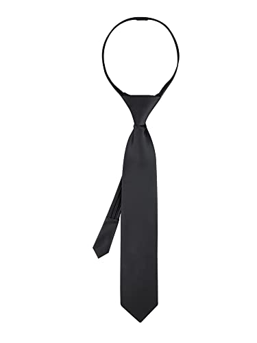 Calvin Klein VELLUM SATIN SOLID ZIP TIE