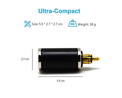 Image of Cliff Top Straight DIN USB Charger 4.6A Compatible with BMW Triumph Ducati | 4.6A dual USB output, straight Hella DIN /Powerlet plug, compatible with BMW Triumph Tiger Ducati motorcycles, phone /GPS power