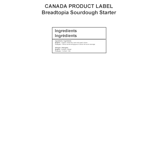 Breadtopia Sourdough Starter | Made from Organic & Non-GMO Ingredients | Easy to Follow Instructions | Make Homemade Sourdough Bread | Sour Dough Starter