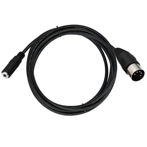 Din 5Pin オスアダプター - 3.5mm メスサウンドアダプター Din 5Pin - 3.5mm ケーブル、楽器音響機器用ポータブルステレオケーブル