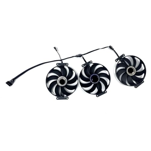 QKFTCSDW Cooler Fan CF9010U12D CF1010U12S T129215SU 90mm 7PIN RTX3070 GPU Cooler For RTX 3070 3060 Ti Megalodon Gaming GPU(3PCS)