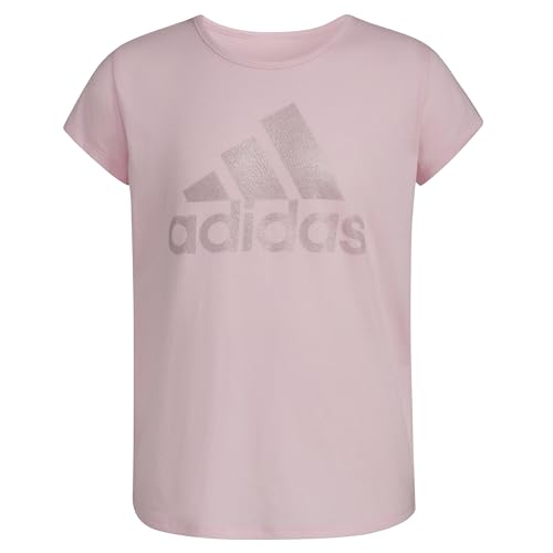 Image of adidas Girls' Short Sleeve Scoop Neck Tee T-Shirt