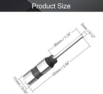 Utoolmart 3mm Paper Punch Drill, Straight Shank Hollow Bit Tool, for Hole Puncher Punching Binding Machine 2Pcs