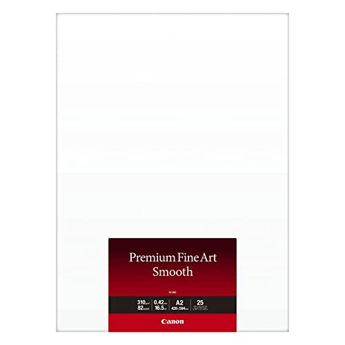 Canon FA-SM2 Papier Photo Premium FineArt Smooth A2 format d'art avec 25 feuilles de haute qualité