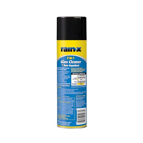 Rain-X 2-in-1 Glass Cleaner with Rain Repellent Aerosol | 510 ML | Pack of 1 | Streak-Free Automotive Glass Cleaner | Enhances Visibility | Repels Rain, Sleet, Snow, Ice | Easy Spray & Wipe