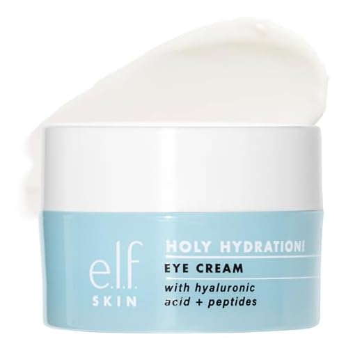 e.l.f. Holy Hydration! Eye Cream | Infused with Hyaluronic Acid & Peptides | Minimizes Dark Circles | 0.53 Oz (15g)