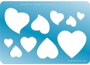 Cool Tools - Jewelry Shape Template - Hearts
