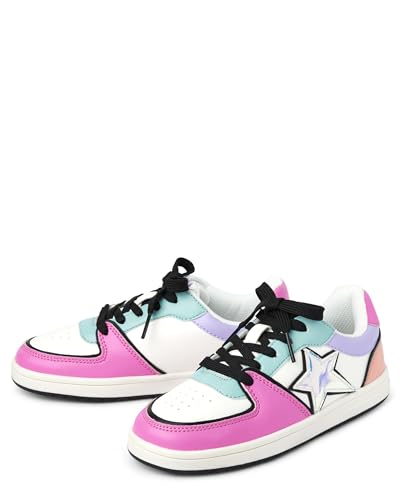 The Children's Place Girl's Casual Lace Up Low Top Sneakers2