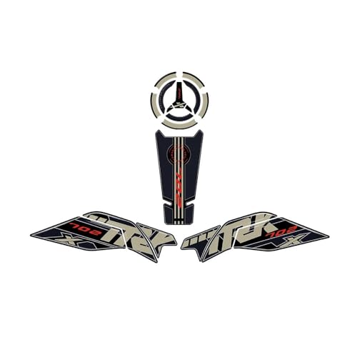 Kit d'autocollants de protection réservoir TRK 702X moto 2023
