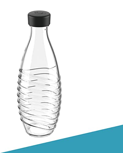 SodaNature 2x Premium Flaschendeckel für SodaStream Crystal Flaschen | Hochwertige Deckel in wunderschönen Farben | Auslaufsicher & spülmaschinenfest | Zubehör in edler Geschenkverpackung (Anthrazit)