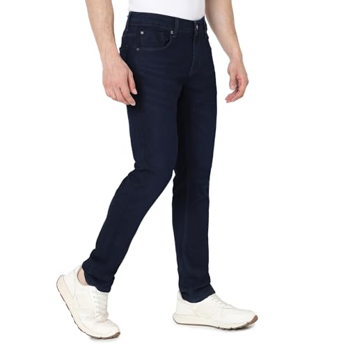 Image of Spykar Men's Slim Fit Low Rise Casual Jeans