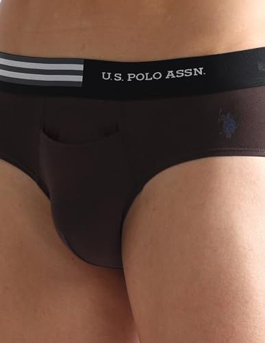 Image of U.S. Polo ASSN. Mens OEB02 Elasticized Waist Underwear Briefs - Pack of 2