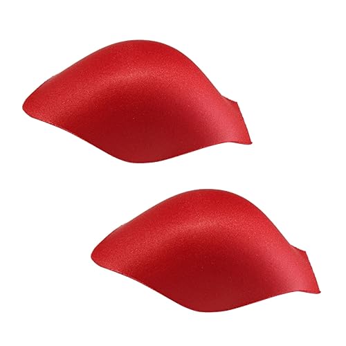 CATIEBYE 2Pcs Men Swimwear with Bulge Enhancing Pouch Pad Red Swimming Trunks for Swimming Surfing Fitness and Training