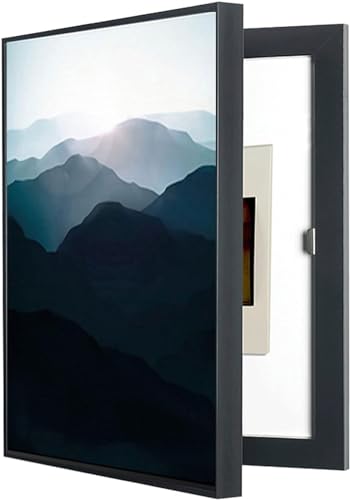 Couvercle de boîte électrique 40x50cm avec cadre déco amovible pour tableau mural