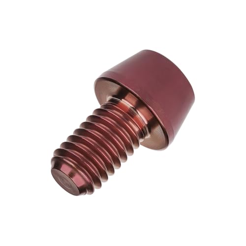Image of Titanium Ti DIN912 M4 8 10 12 15 20mm Tapered Head Hex Bolts Bicycle Screws Pack of 6 (Burgundy, M4x8mm)