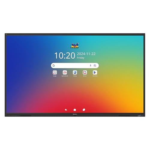 Image of ViewSonic IFP9841 98 inch 4K UHD Android EDLA ViewBoard Interactive Display, 64-Point Touch, 100W USB-C, Integrated Microphone Array, 55W Soundbar