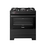 Fogão Esmaltec Ideal Top Glass 5 Bocas T5vap 5126 Acendimento Automático Preto Bivolt