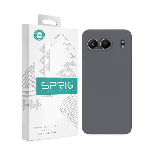 Image of SPRIG Compatible with OnePlus Nord 4 Premium SilkTone Back Cover Drop Tested Shock Proof Mobile Case for Men, Women, Boys and Girls with Camera Protection (Dark Grey)
