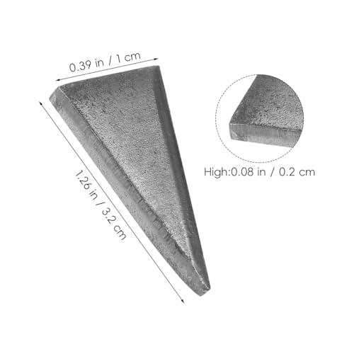 Miniatura 2 de Osaladi 20 Piezas De Fijación De Cuña Triangular Para Martillo Acero Al Carbono Mango De Madera