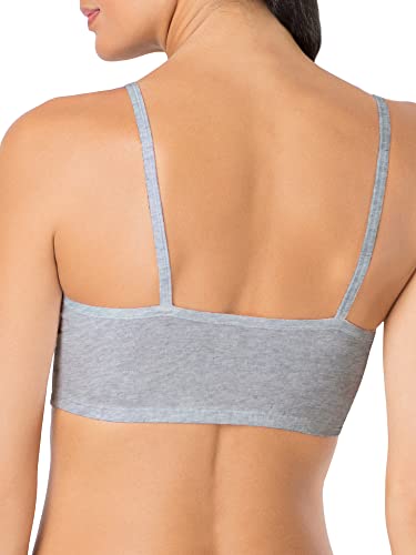 Fruit of The Loom Womens Spaghetti Strap Cotton Sports Bra - All-Day Comfort & Easy Movement