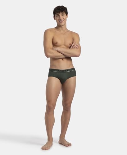 Image of Jockey 8037 Men's Super Combed Cotton Solid Brief with Ultrasoft Waistband