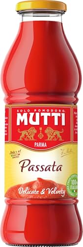Image of Mutti Parma Passata Di Pomodoro Tomato Puree • Italian Sun-Ripened Tomatoes • Delicate & Velvety, 14.11 oz ℮ 400 g