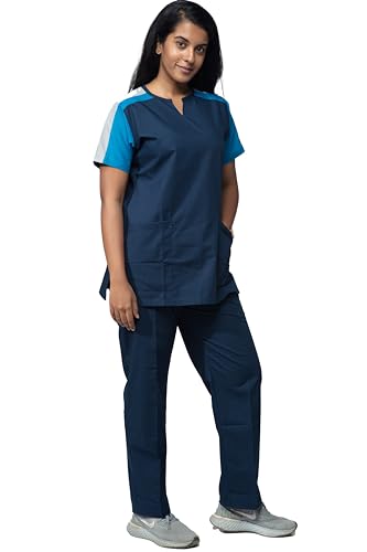 Image of UNIFORM CRAFT Female Scrub Suit Designer DSDX04 - Ideal for Doctors, Dentists and Healthcare Professionals