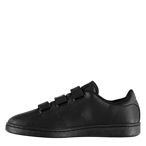 Lonsdale Leyton Baskets pour homme avec sangle Velcro - Noir - Noir , 42 1/3 EU